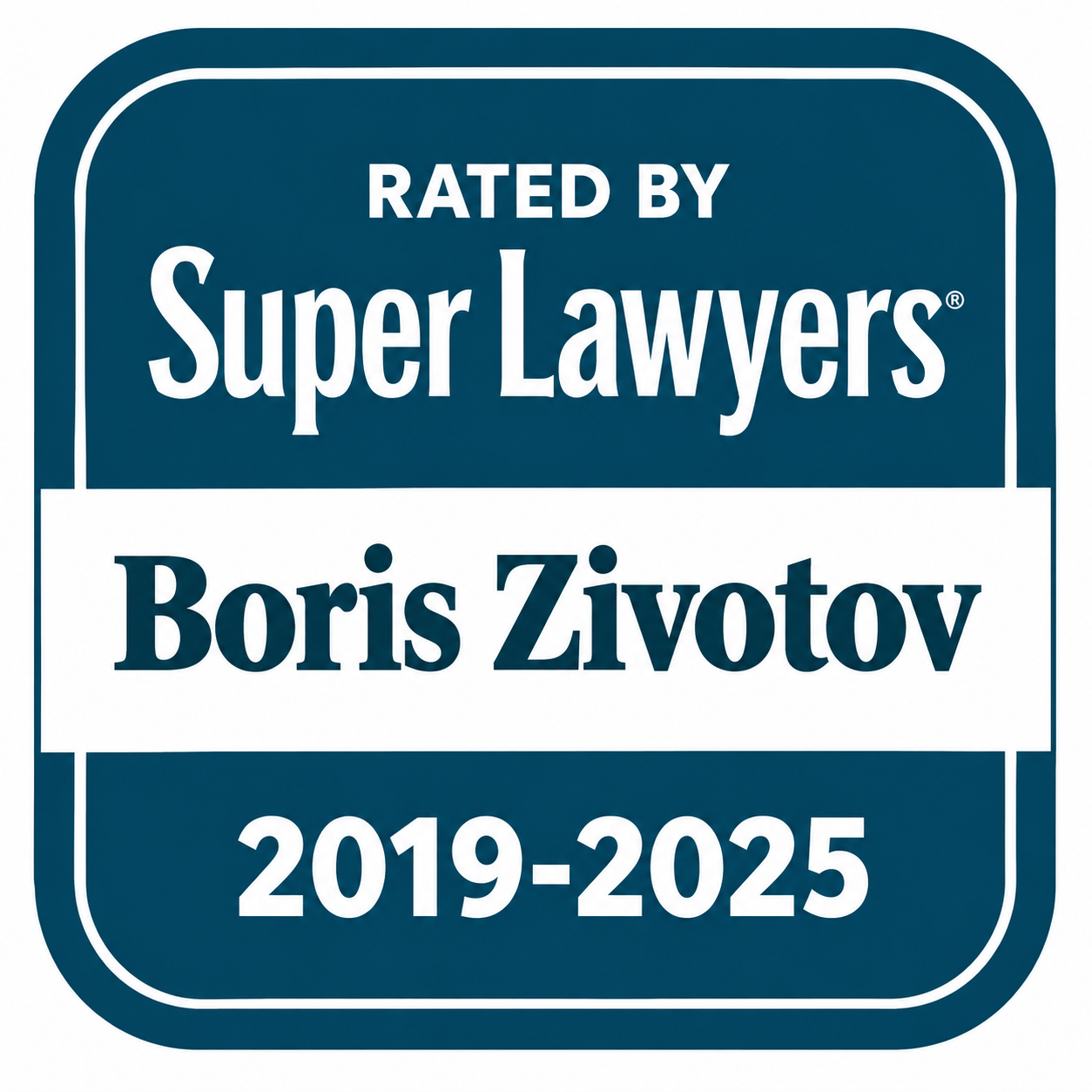 Super Lawyers Badge 2019-2025